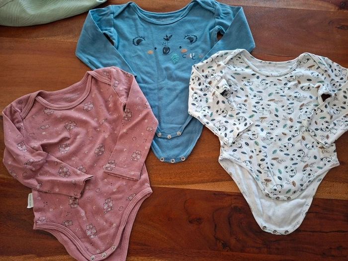 Lot de 3 bodies Petit Béguin 24 mois
