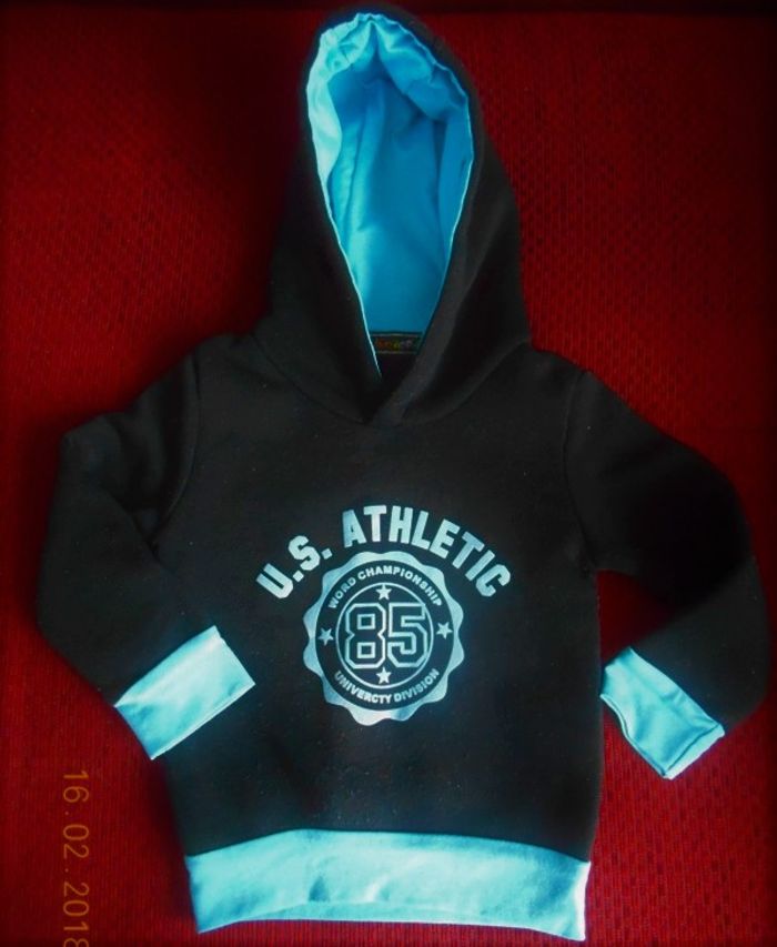 Sweat à capuche garçon-fille 24-36 mois U.S Athletic 85 / Chicaprie