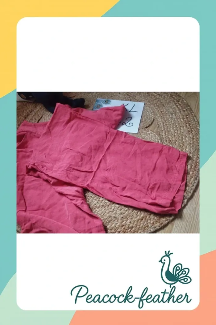 Pantalon large rose 40/42 - photo numéro 2