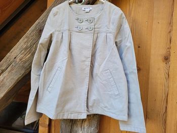 Superbe veste habillée Naf-Naf, 10ans, gris clair, neuve