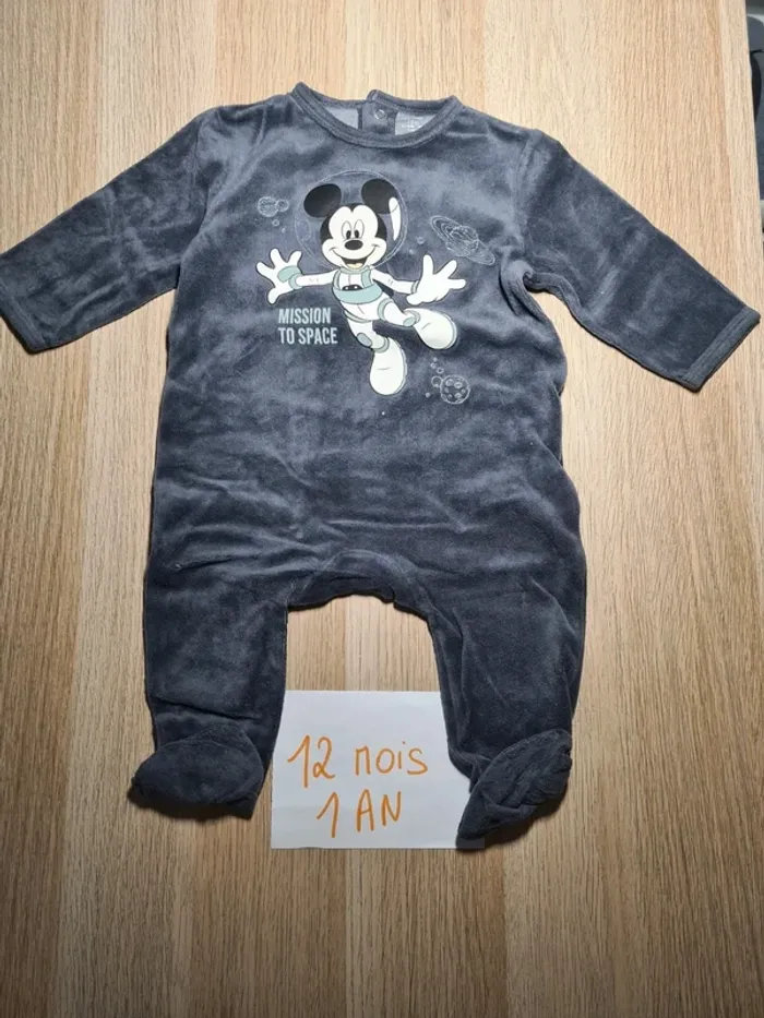 Pyjama velours mickey