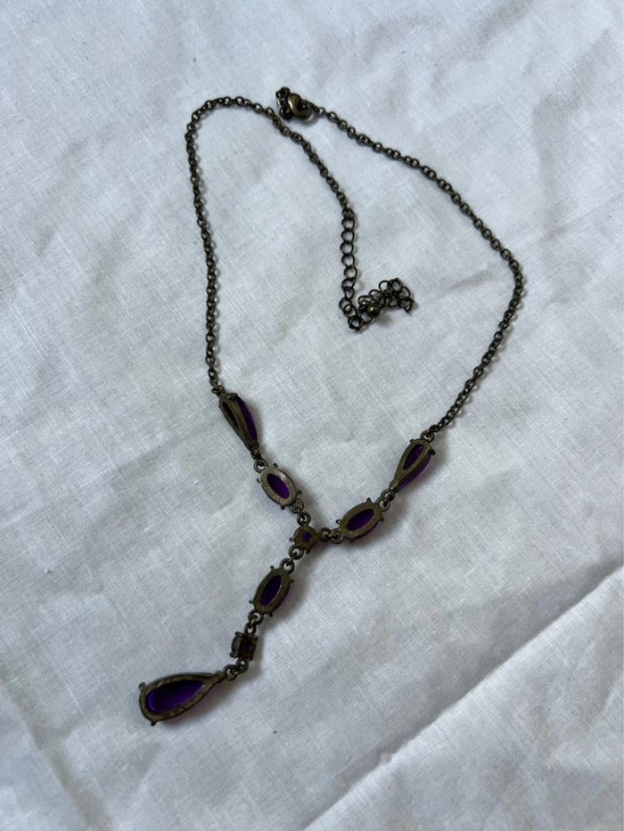 Collier pierres violettes Whimsical Whimsigoth - photo numéro 3