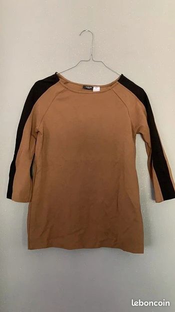 Haut Pull marron La Redoute T34