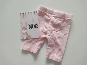 Pantacourt legging taille 3 mois