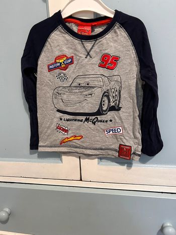 Tee shirt manches longues cars 3 ans