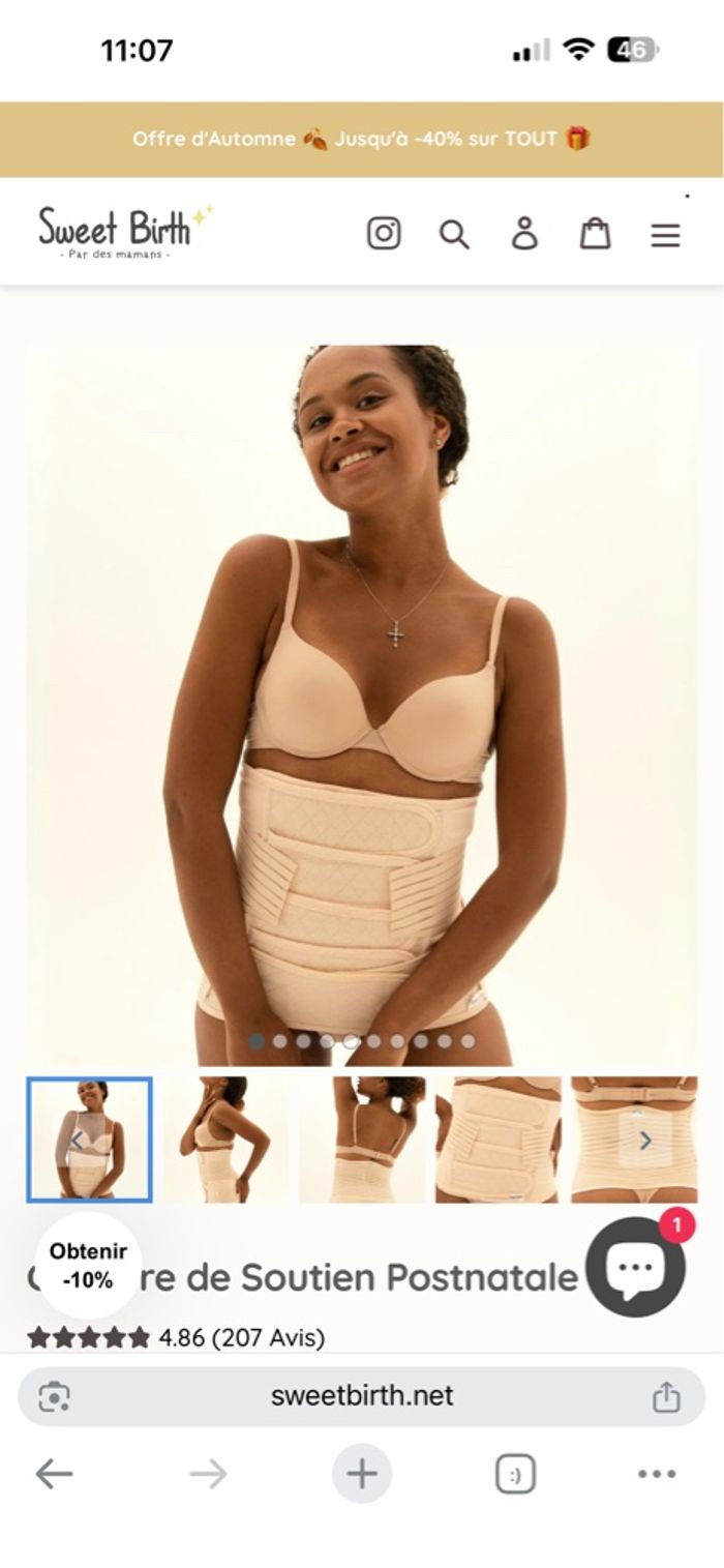 Ceinture de soutien postnatal