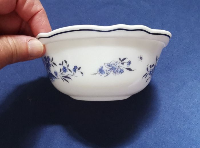 Coupelle Arcopal vintage déco bleue - photo numéro 3