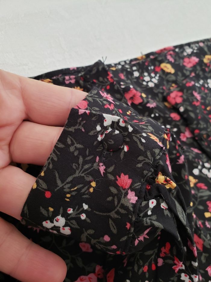 Blouse manches longues fleuries - photo numéro 7