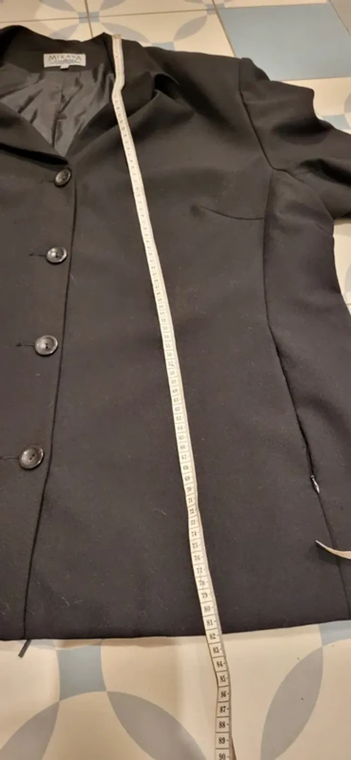 Veste blazer femme Mikava noire – Taille 54 – Noir - Très bon état - photo numéro 11