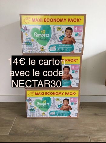 84 couches Pampers harmonie taille 4