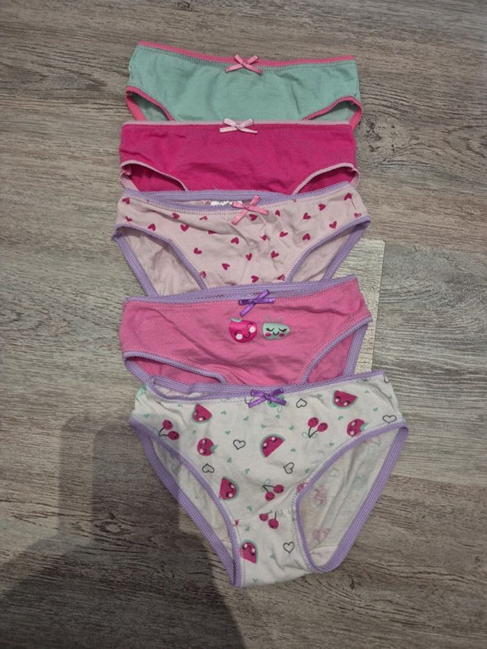 5 culottes roses