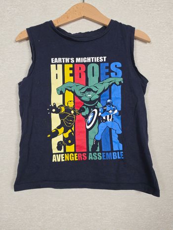 Débardeur Marvel avengers 4-5 ans 