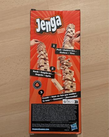 Jeu jenga en bois classique