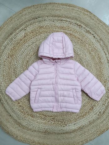 Manteau doudoune rose 9 mois