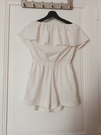 Combishort blanche femme