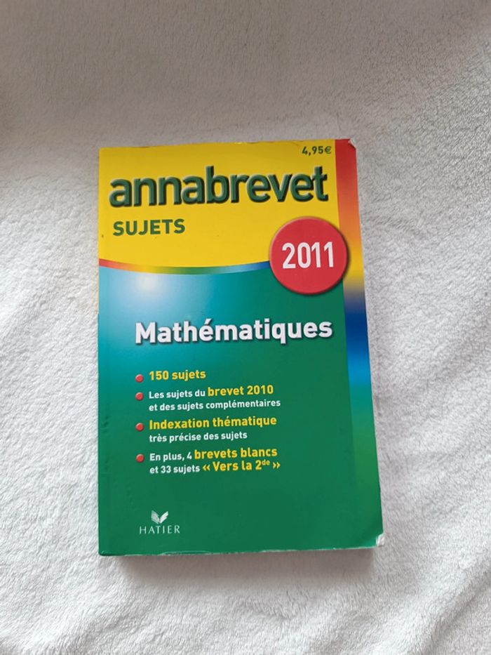 Livre Annabrevet Mathématiques 3eme _ Hatier
