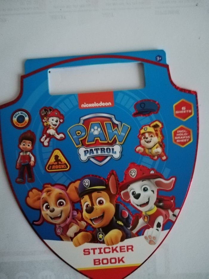 Stickers book paw patrol