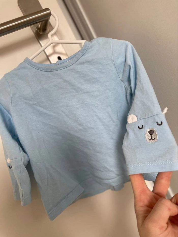 Salopette chaude Combinaison molletonné+ t-shirt manche longue doux mouton hiver - photo numéro 8