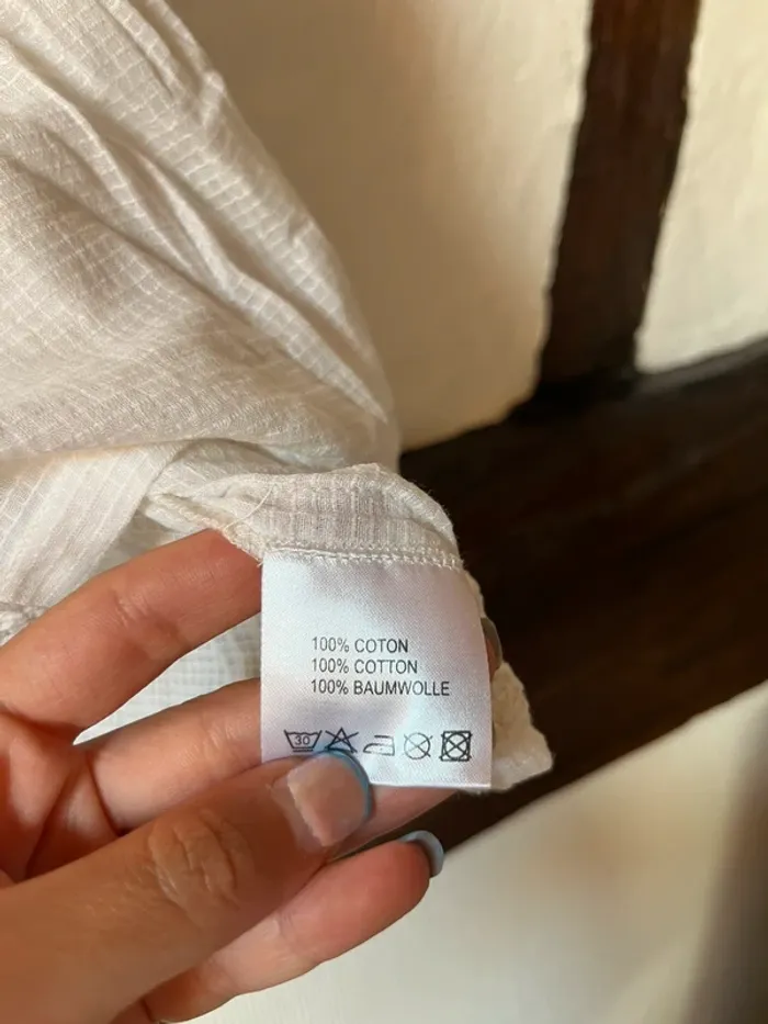 Blouse blanche à dentelle – version originale – T.42 - photo numéro 5