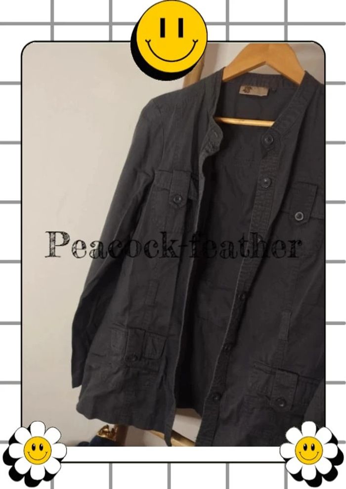 Veste saharienne grise Kiabi 40 - photo numéro 3