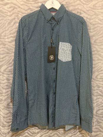 Roy Robson - Chemise à motifs, Bleu, taille L
