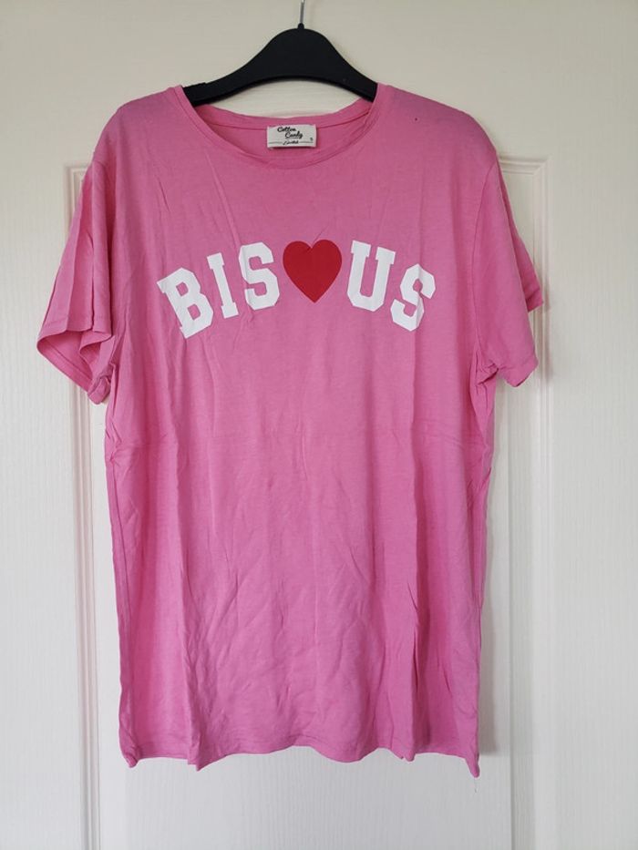 Tshirt rose Cotton candy