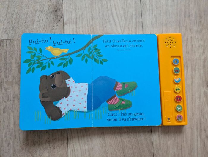 Livre sonore tout carton petit Ours Brun - photo numéro 4