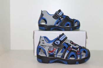 belle sandales noire et bleue 21