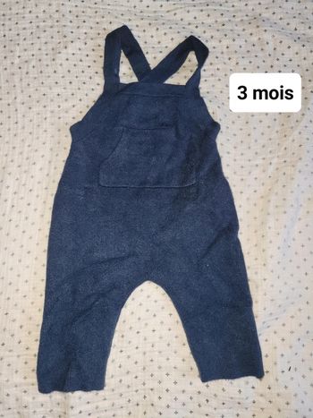Salopette en laine 3 mois