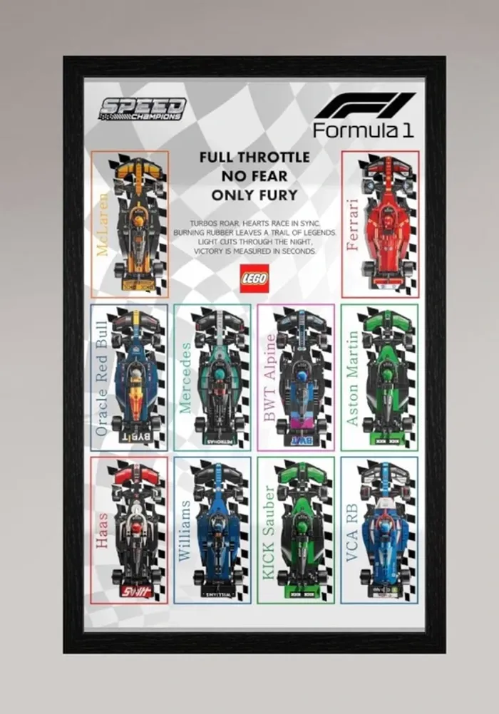 Affiche LEGO Speed Champions – Édition F1 2024 Full Throttle No Fear, Only Fury - photo numéro 2