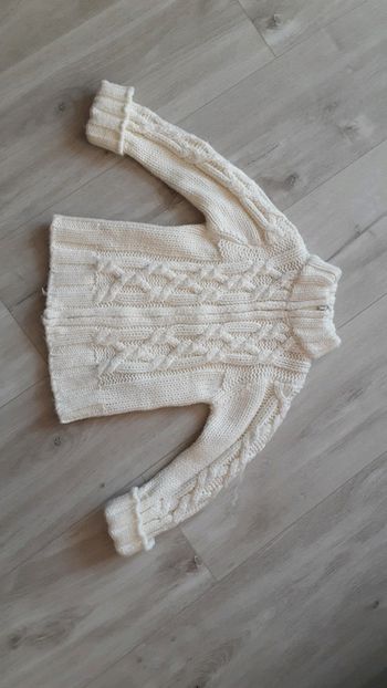 Gilet blanc cassé Kimbaloo 24 mois