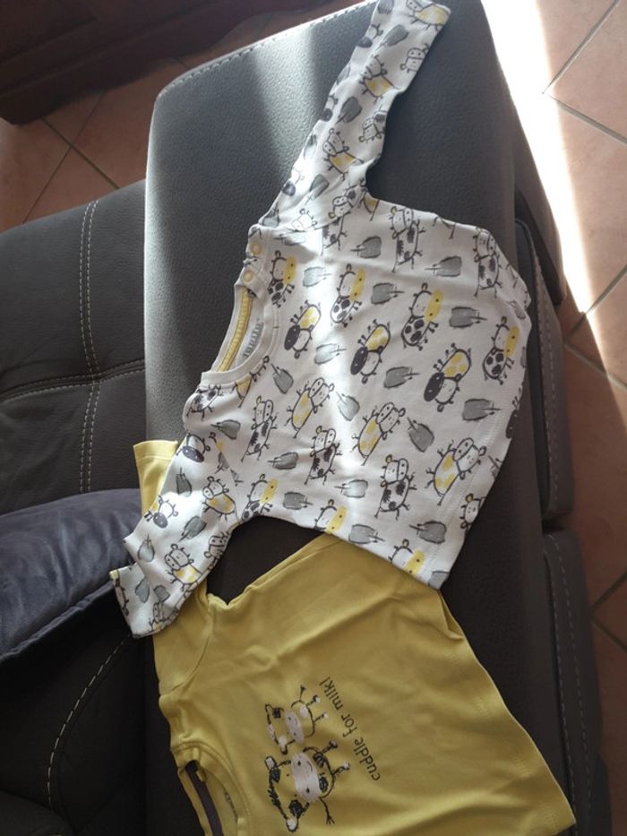 2 tee-shirt manches longues 6 mois - photo numéro 3
