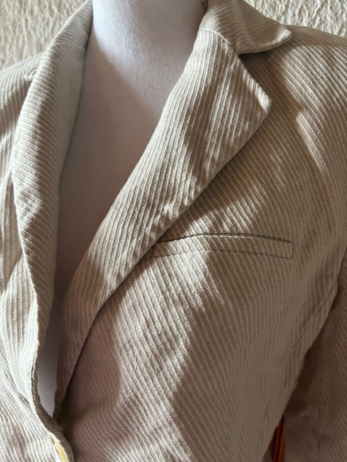 Blazer Cropped ZARA - Lin, Coton & Chanvre - Taille M / 38 - photo numéro 4