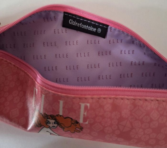 Trousse rose zippée Clairefontaine - photo numéro 5