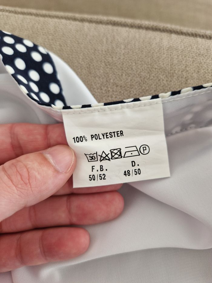 Ensemble blanc et bleu marine à pois blanc - photo numéro 8