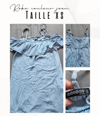 Robe d'été en jean bleu clair