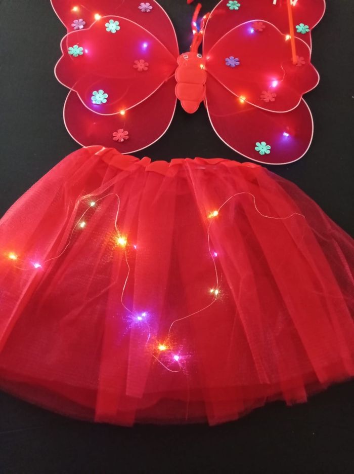 Deguisement papillon rouge LED 3-6ans - photo numéro 2