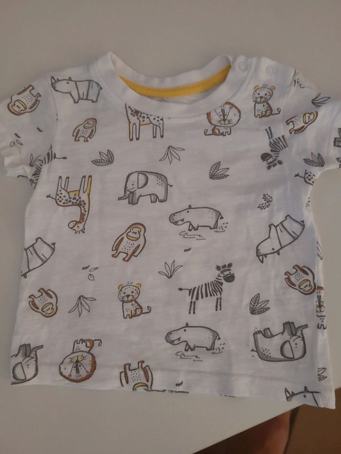 Tee shirt motif jungle 68cm