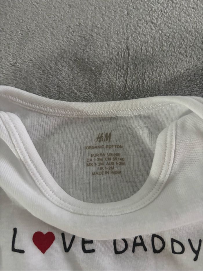 T-shirt love daddy - photo numéro 3