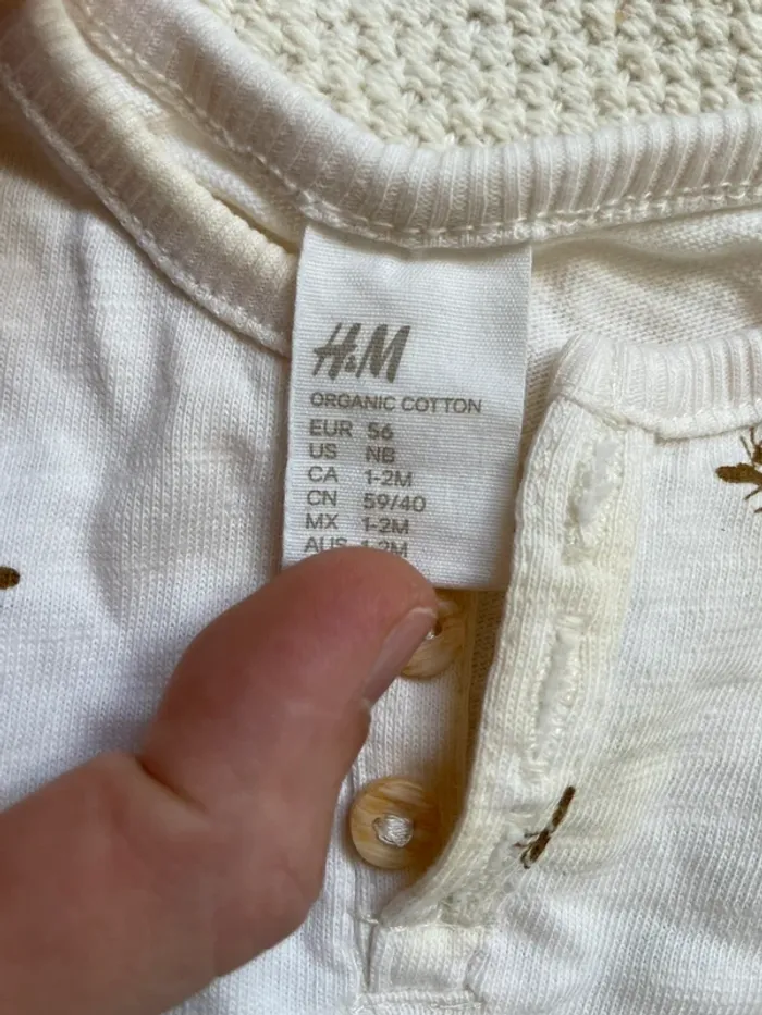 Combinaison H&M beige 56cm - photo numéro 3