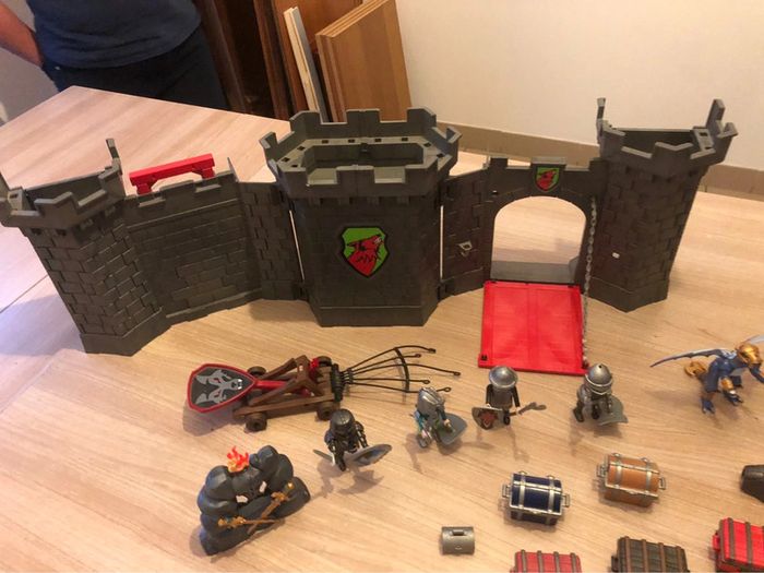 Lot château fort transportable + donjon dragon playmobil - photo numéro 6