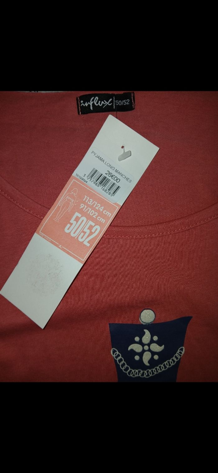 Ensemble Pyjamas femme en coton 50/52 - photo numéro 2