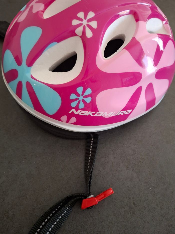Casque vélo/trotinette/roller/patin enfant fille rose Nakamura - NEUF - photo numéro 3
