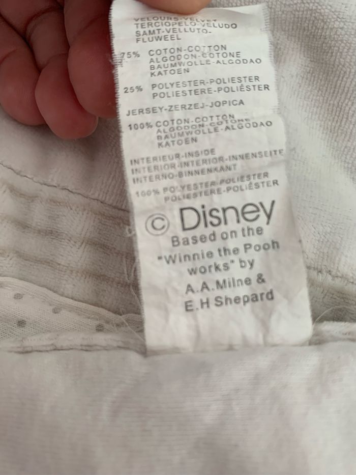 Couette blanche et argenté Disney 65cm x 105 cm - photo numéro 7