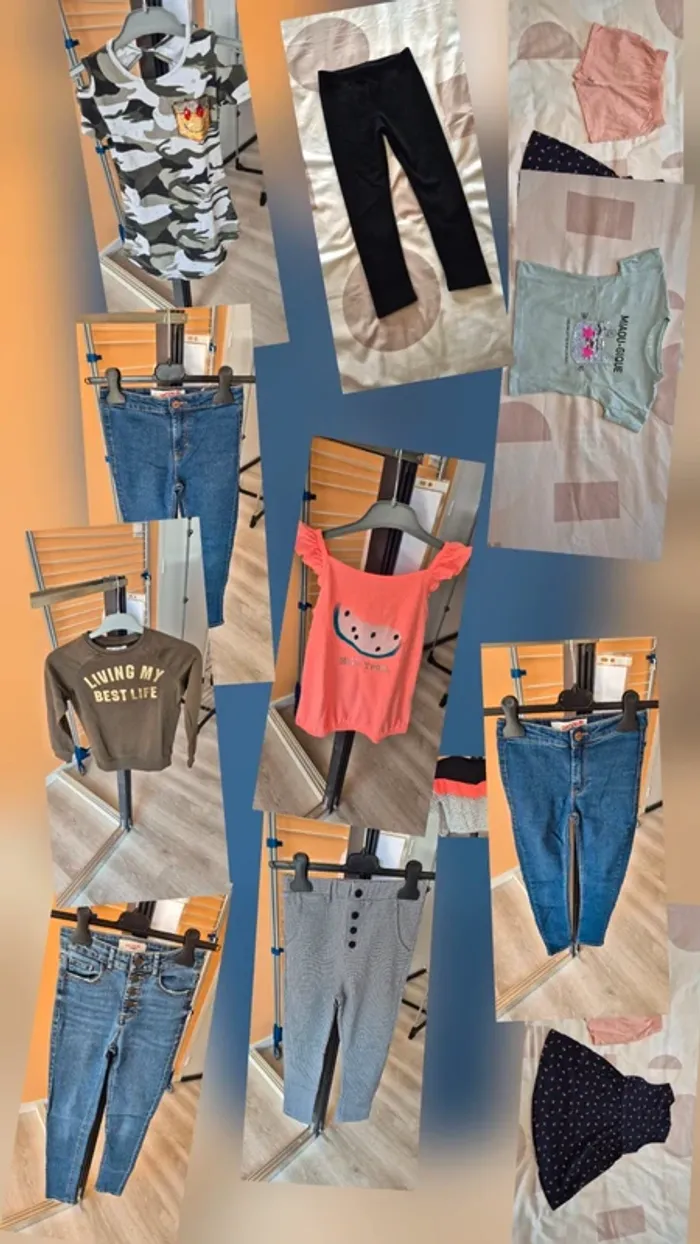 Lot vêtements fille