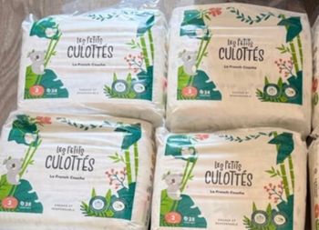 4 paquets de couches les petits culottés taille 2