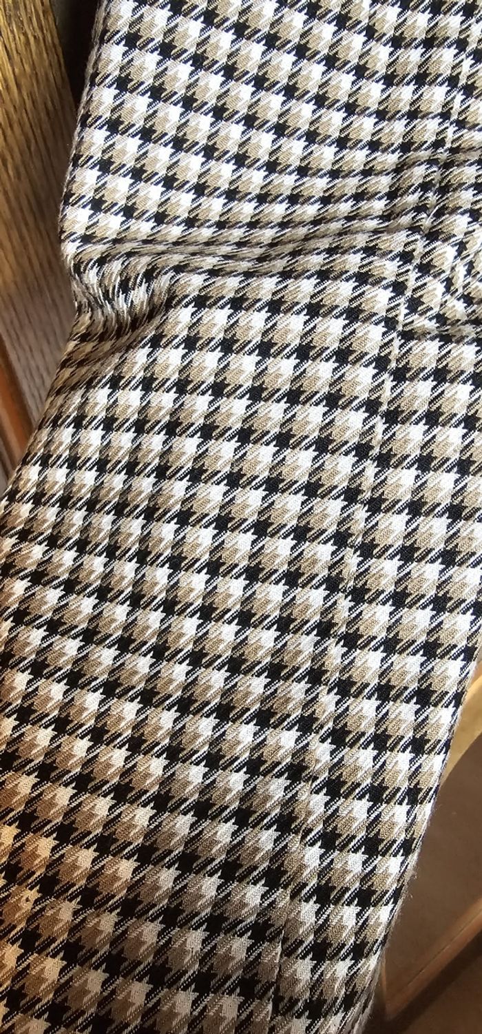 Veste blazer pied de poule  noir et blanc - photo numéro 4