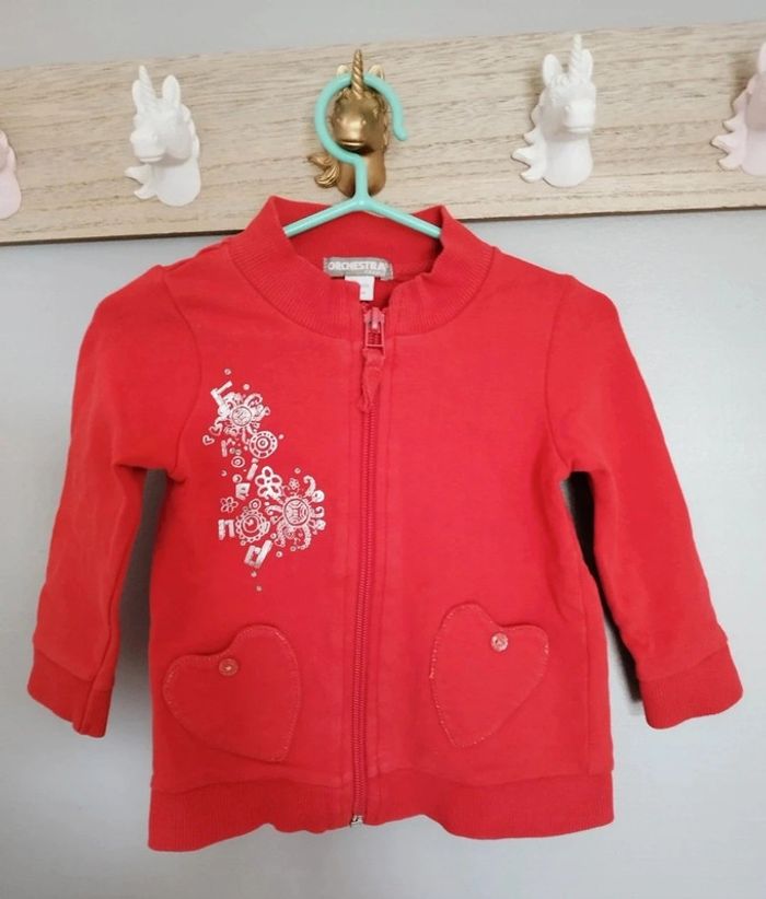 Veste fleur rouge - photo numéro 2