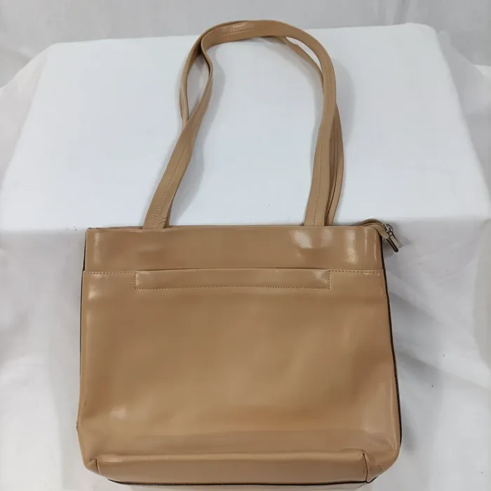 Lancaster Sac à main marron glacé porté épaule, poche zippé a l'arrière Beige marroné S048 - photo numéro 2