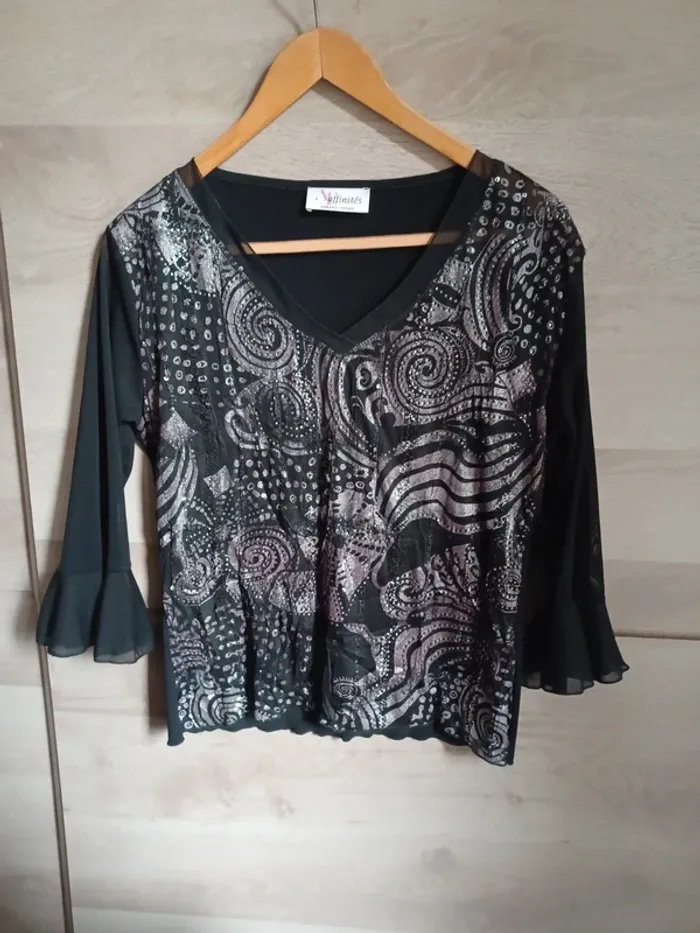 Blouse très chic neuve taille 38 Armand Thierry - photo numéro 2